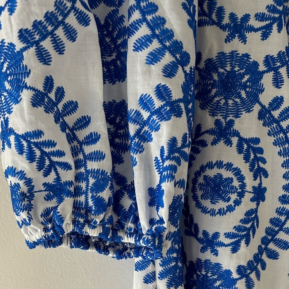NWOT Jessica Howard Floral Blue and White Dress - Picture 8 of 16